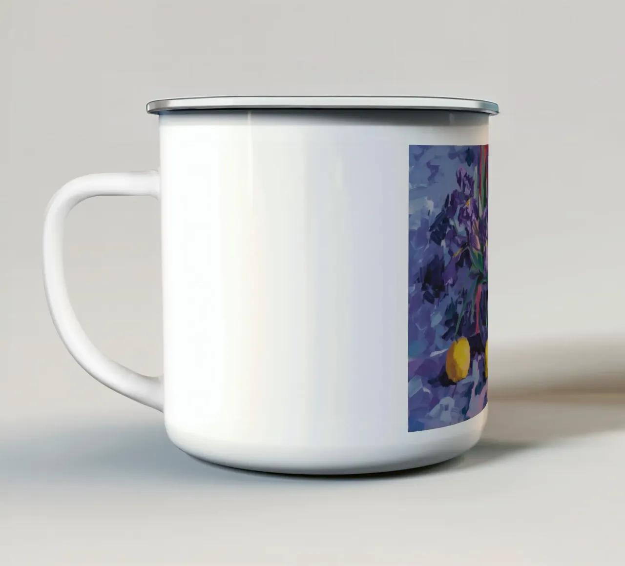 Tulip Zest Radiance Emaille Tasse von Celestial Harmony