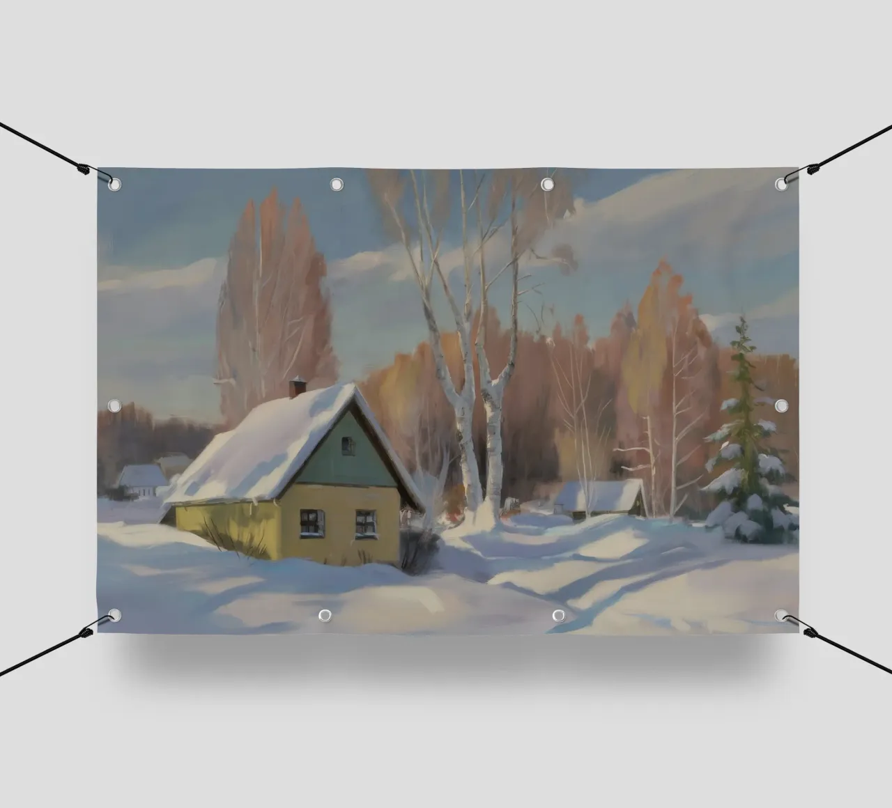 Cottage Birch Snow telo in pvc da Celestial Harmony
