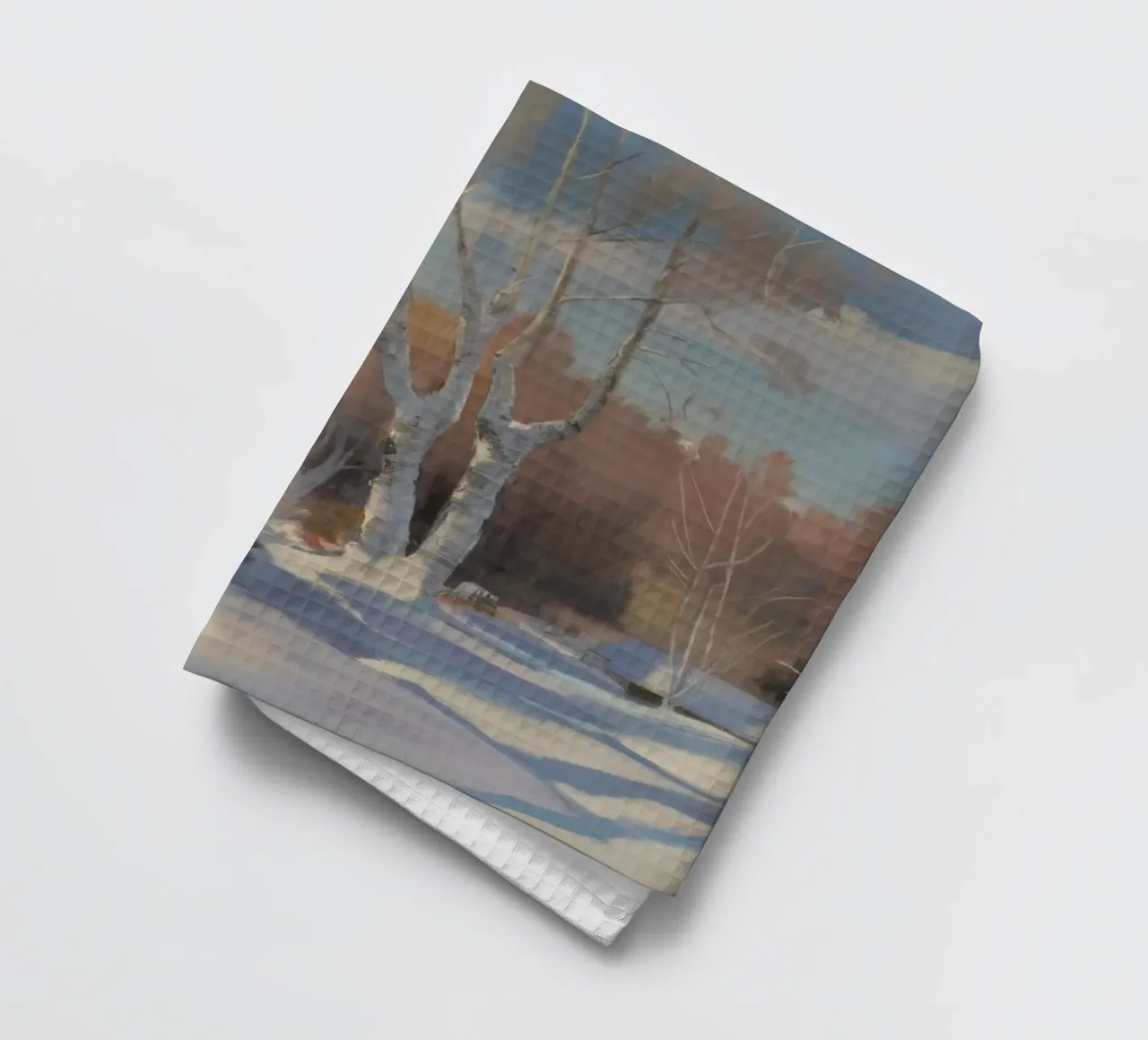 Cottage Birch Snow canovaccio da cucina da Celestial Harmony