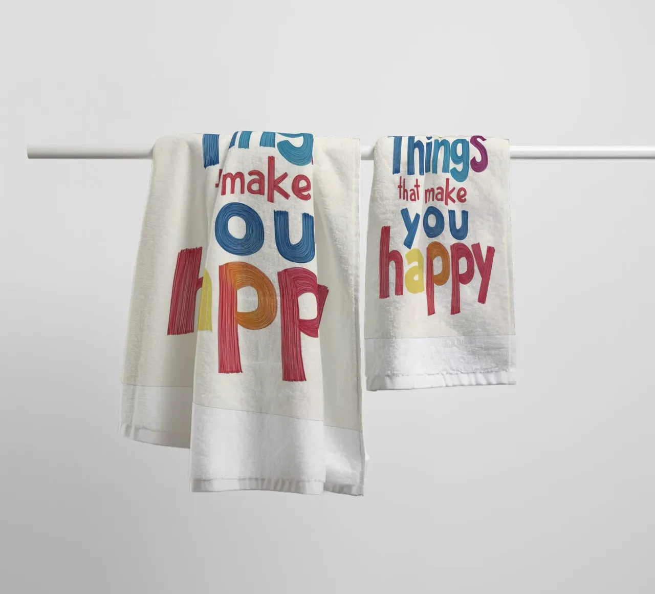 fare cose che vi rendono felici asciugamano da bagno da Andara shop