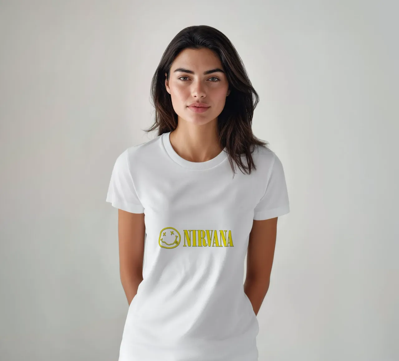 Logo And Text Nirvana Poster t-shirt da Has Fab