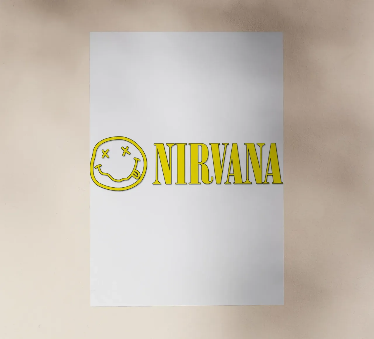 Logo And Text Nirvana Poster pellicola backlit da Has Fab