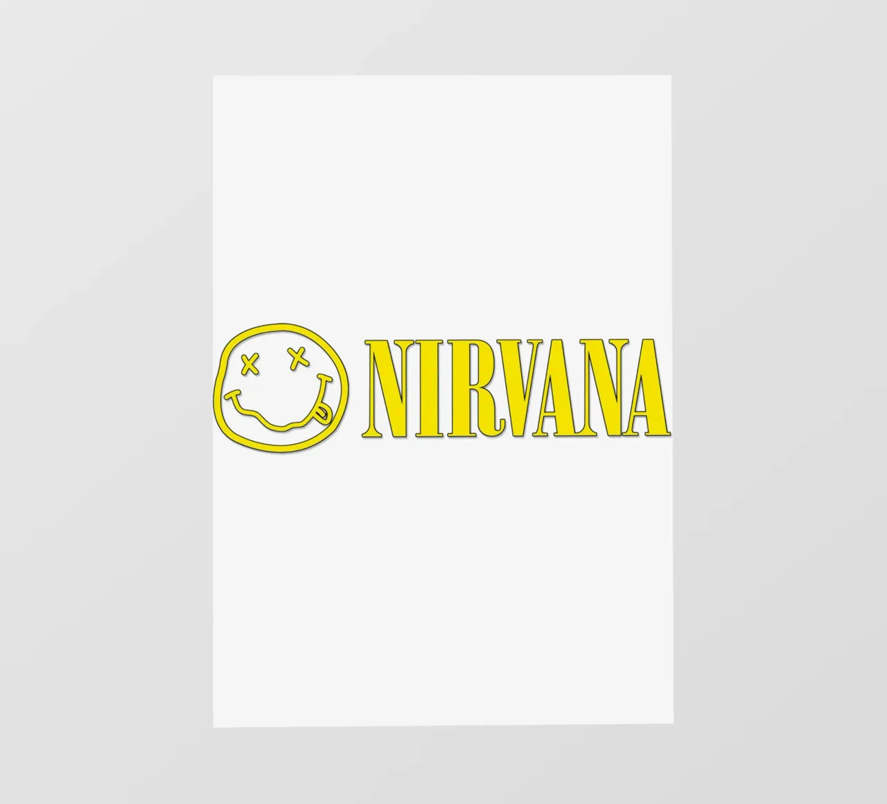 Logo And Text Nirvana Poster telo in pvc da Has Fab