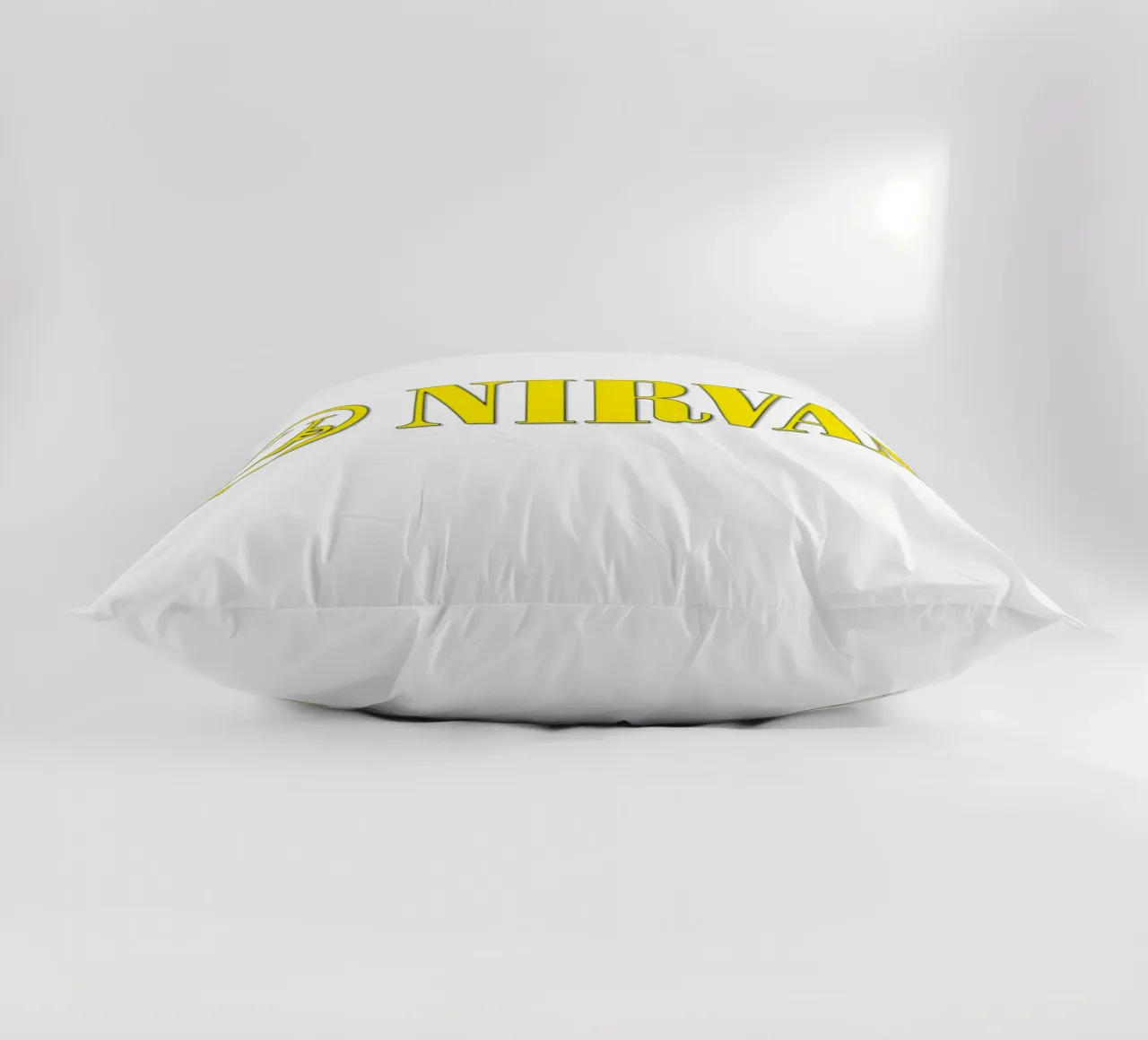 Logo And Text Nirvana Poster cuscino da Has Fab