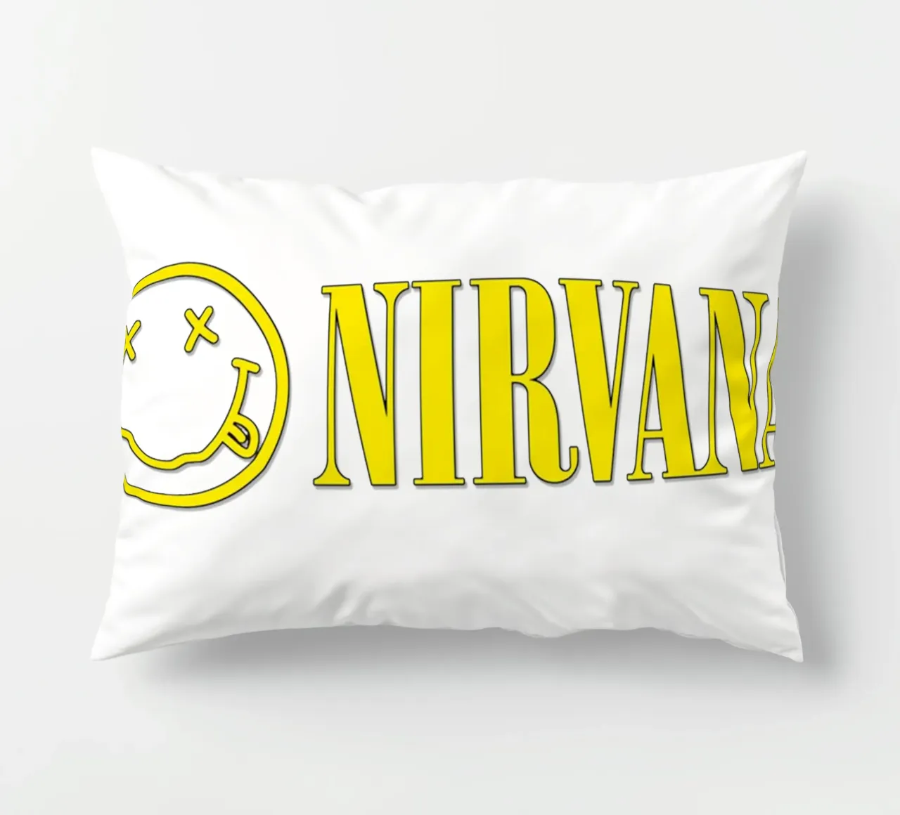 Logo And Text Nirvana Poster cuscino da Has Fab