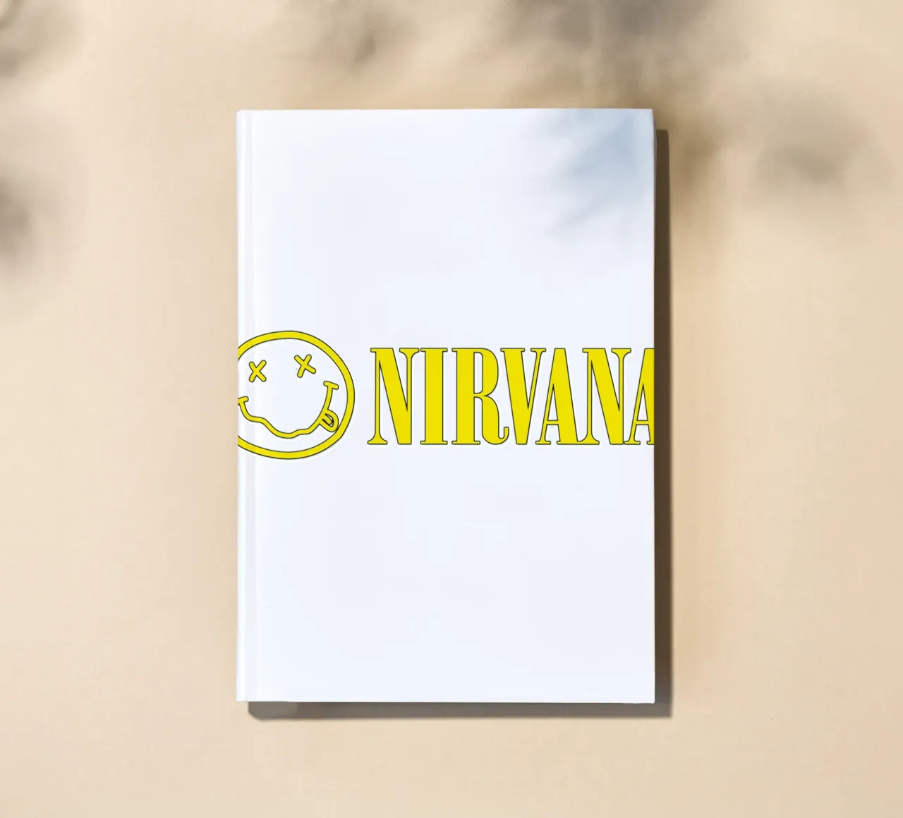 Logo And Text Nirvana Poster notebook by Has Fab