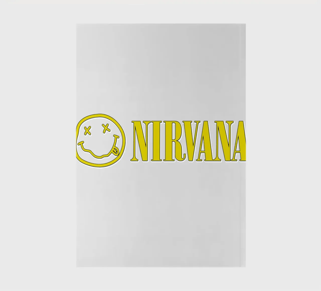 Logo And Text Nirvana Poster notebook by Has Fab