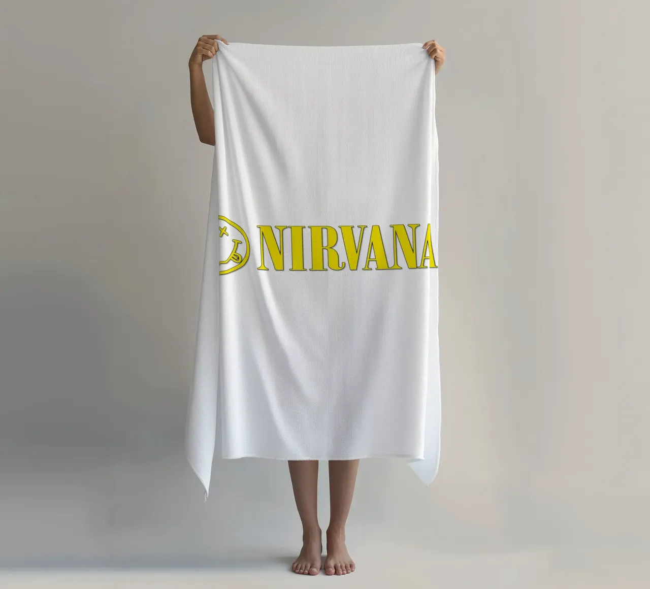 Logo And Text Nirvana Poster telo mare da Has Fab