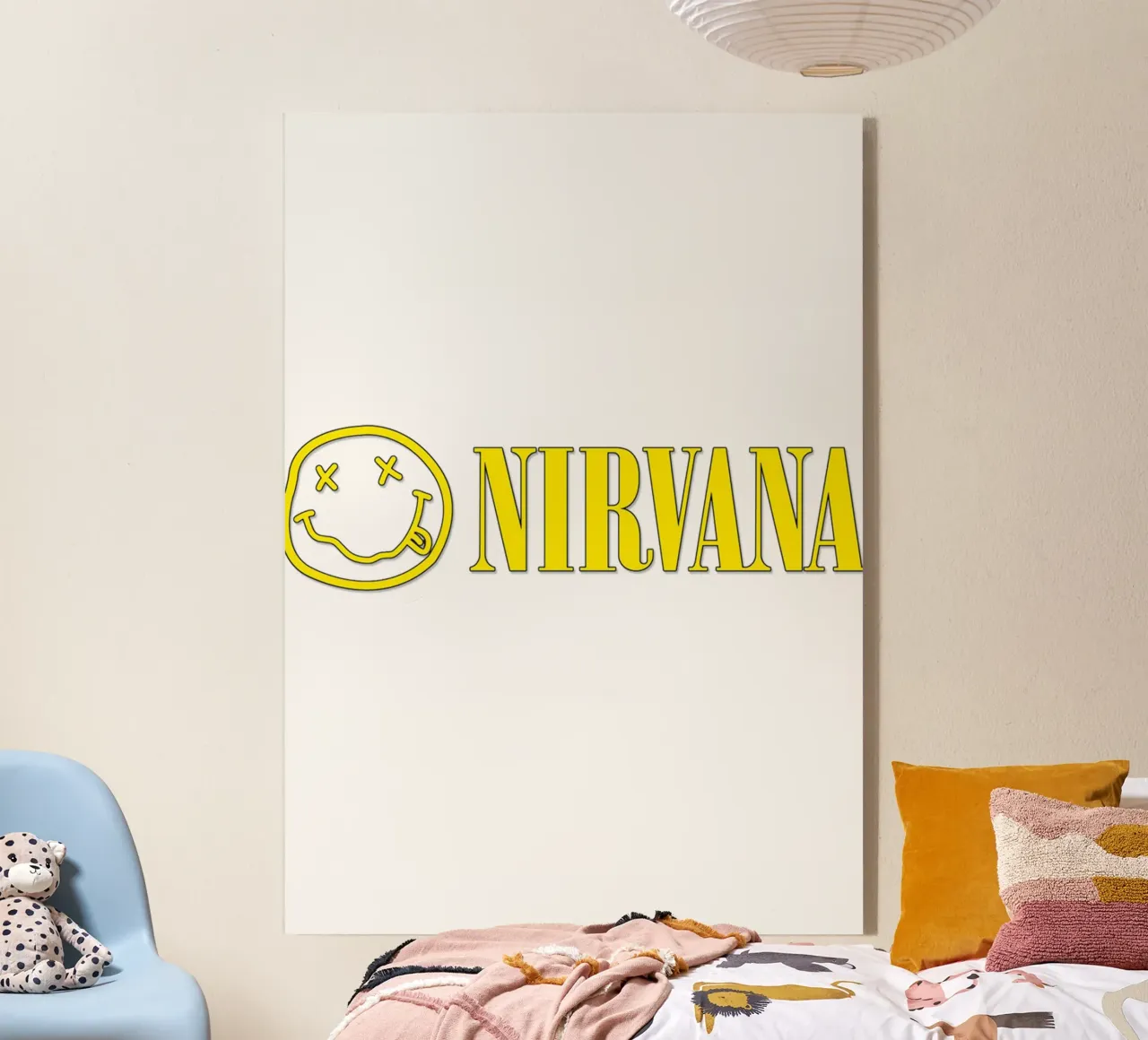 Logo And Text Nirvana Poster plexiglass da Has Fab