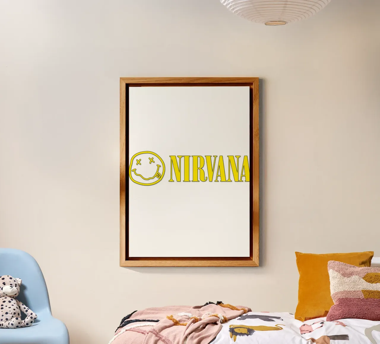 Logo And Text Nirvana Poster alluminio dibond da Has Fab
