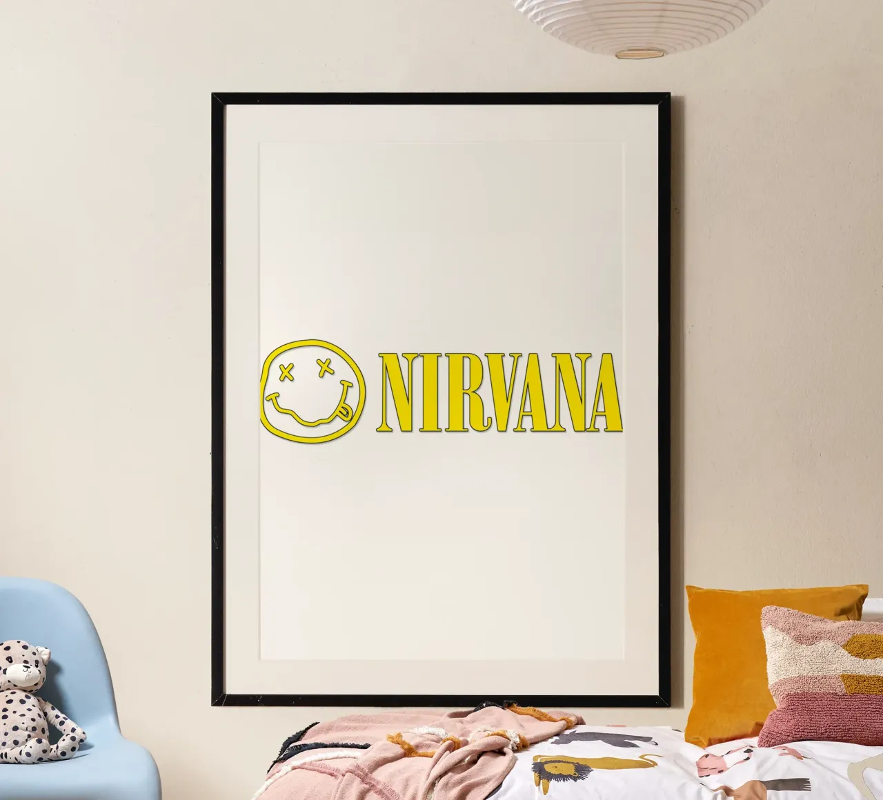 Logo And Text Nirvana Poster carta hahnemühle da Has Fab