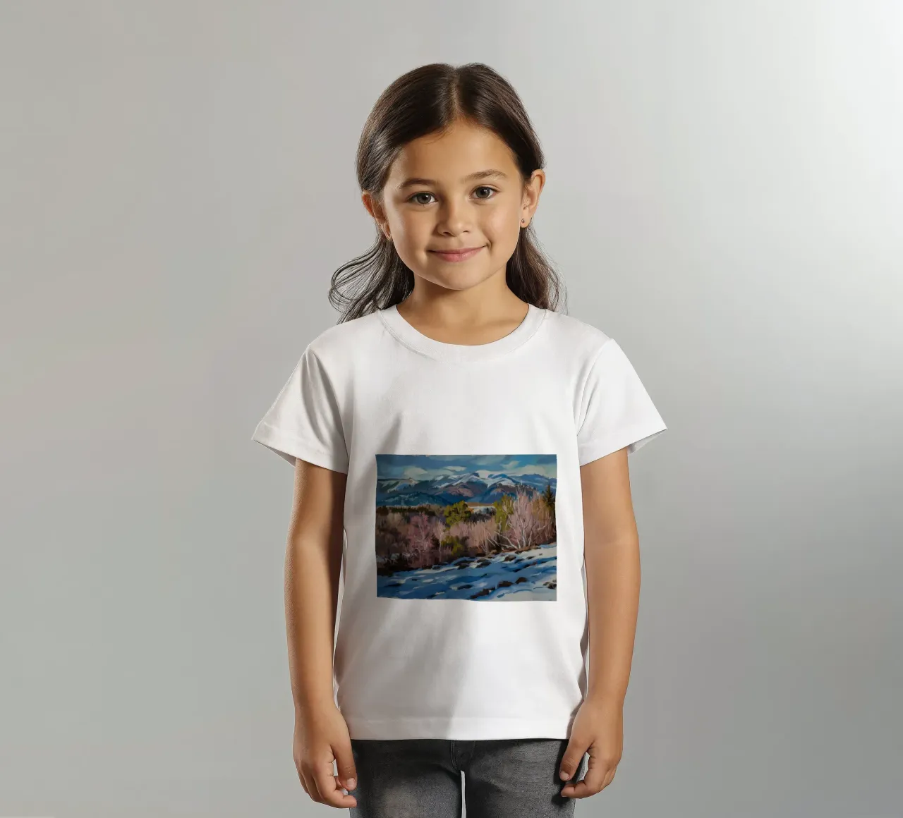 Picchi di roccia del fiume t-shirt bambini da Celestial Harmony