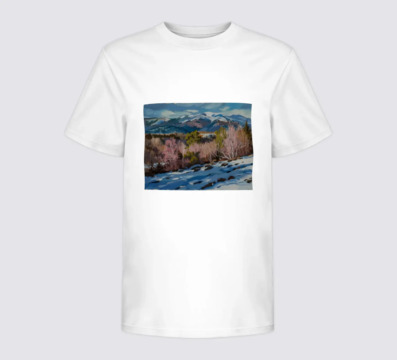 Picchi di roccia del fiume t-shirt bambini da Celestial Harmony