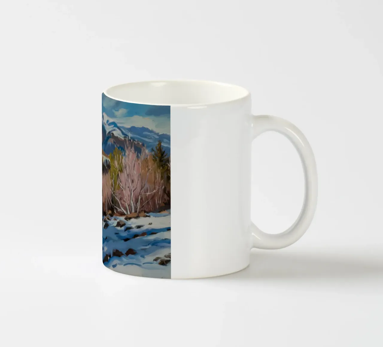 Picchi di roccia del fiume tazza in ceramica da Celestial Harmony