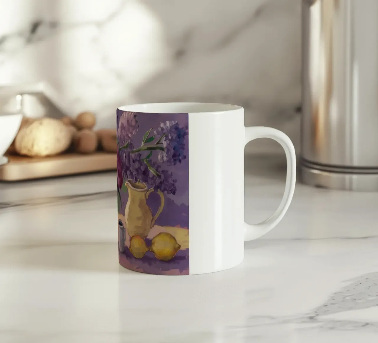 Lilac Pitcher Harmony ceramic mug by Celestial Harmony