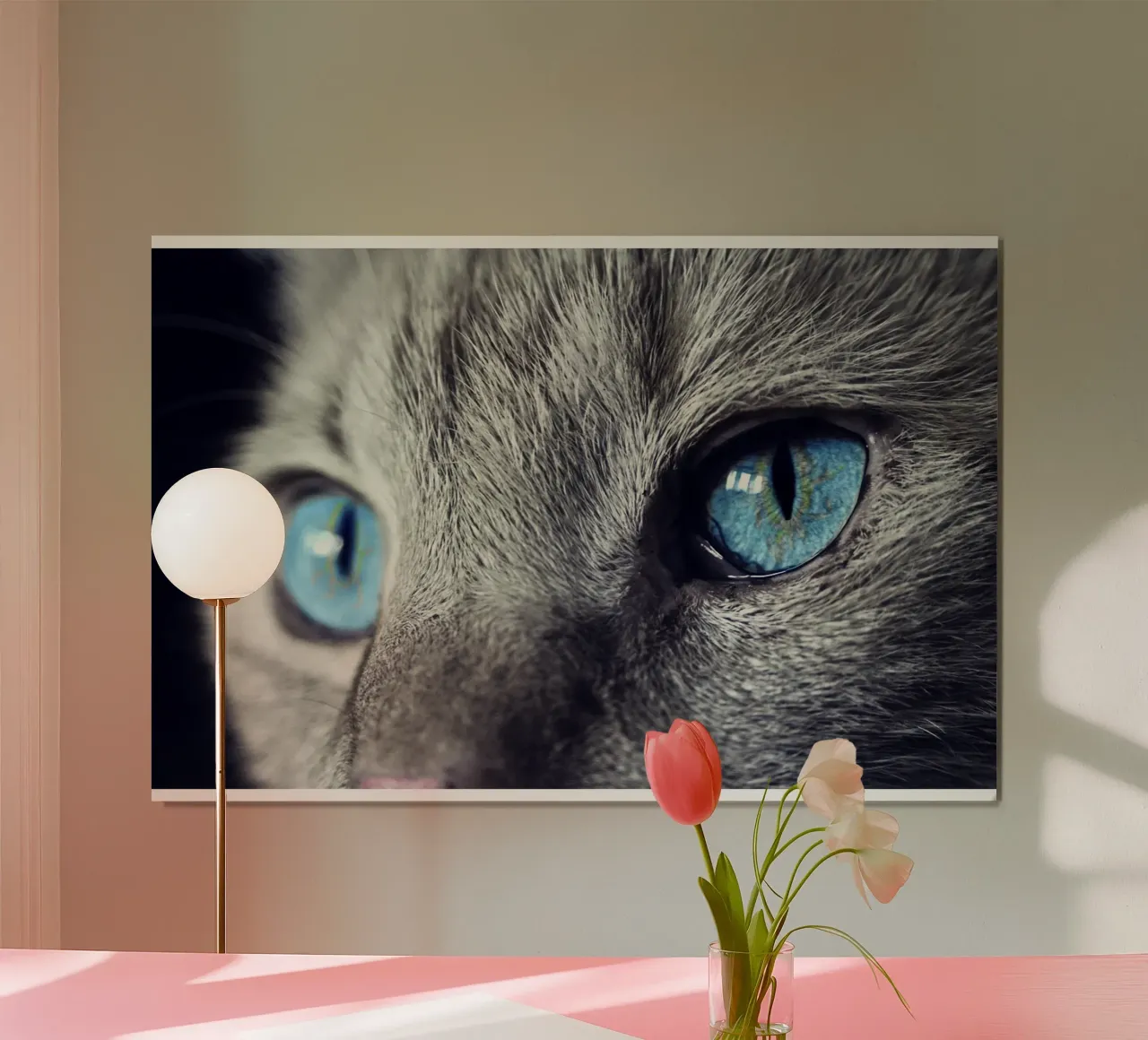 gatto baffuto poster da animal story home