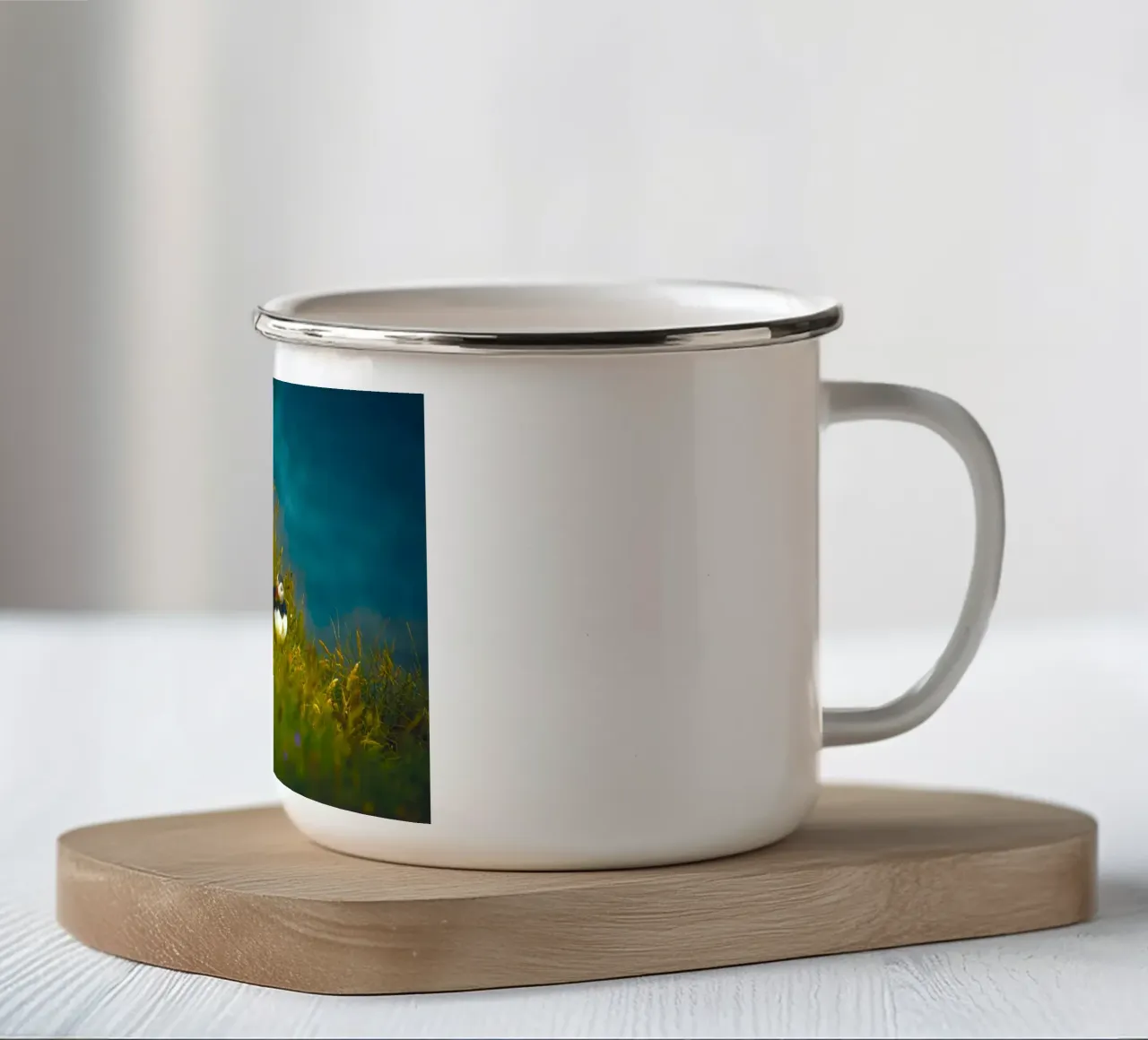 Papageientaucher Emaille Tasse von animal story home