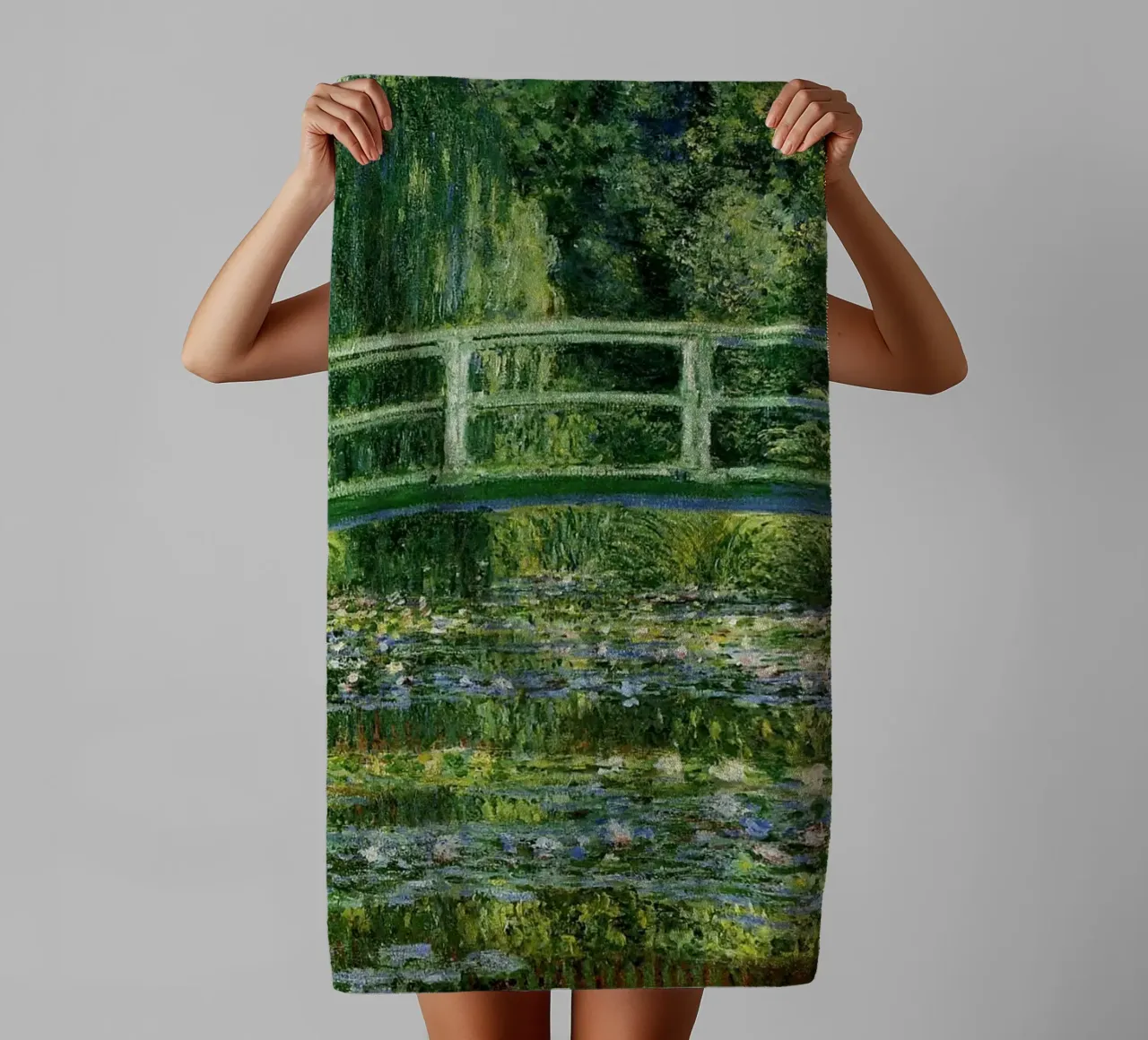 Monet - Ponte antico asciugamano da bagno da Günstiger Laden