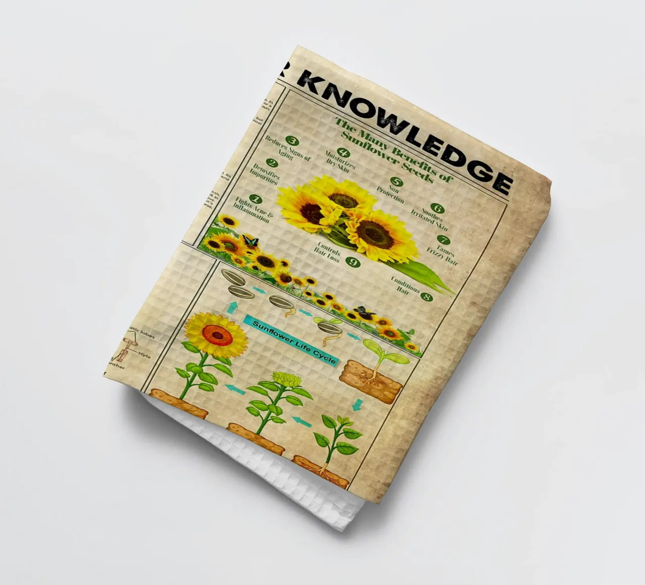 Sunflower Knowledge torchon de Maritiknowled