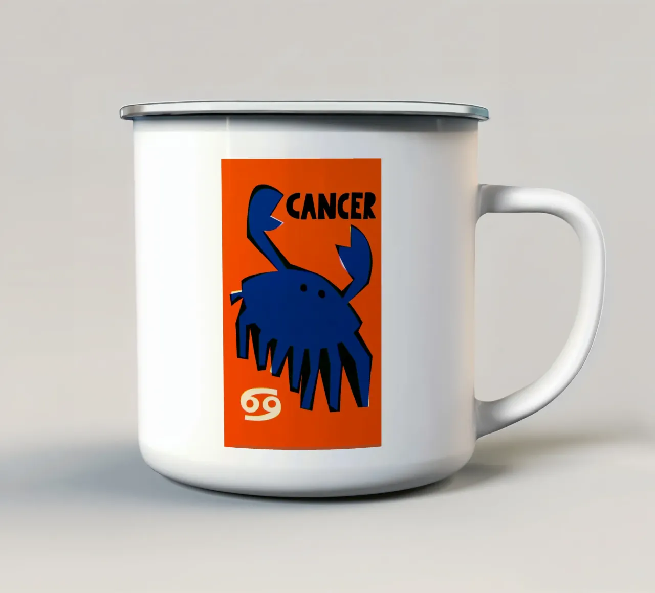 Cancer Zodiac enamel mug by Fox & Velvet