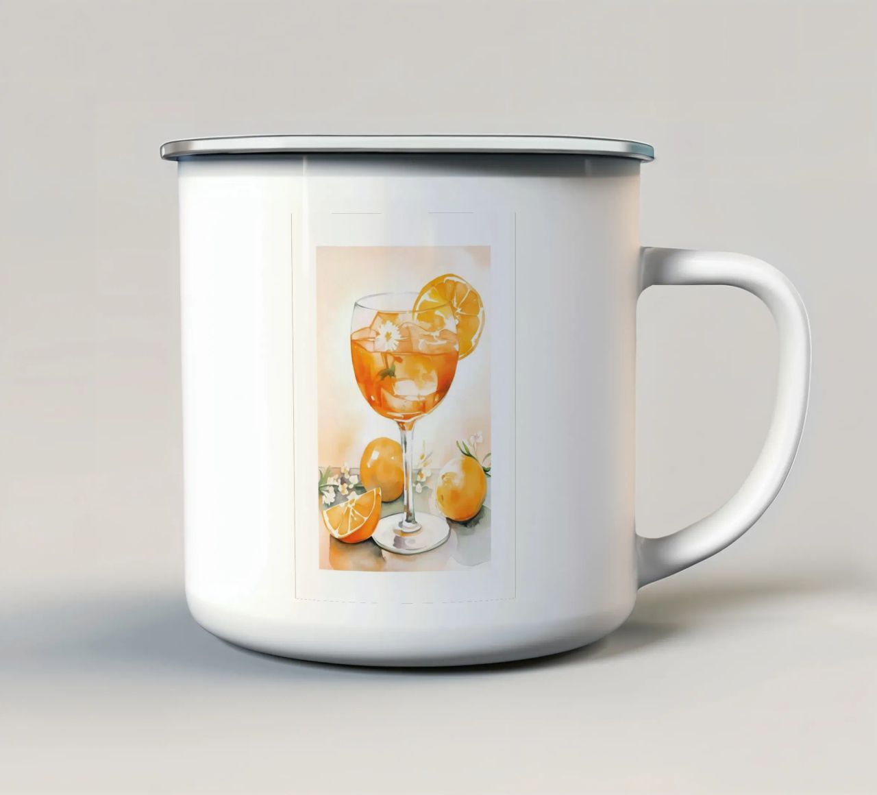 Mattina succosa tazza in smalto da Hibikichan