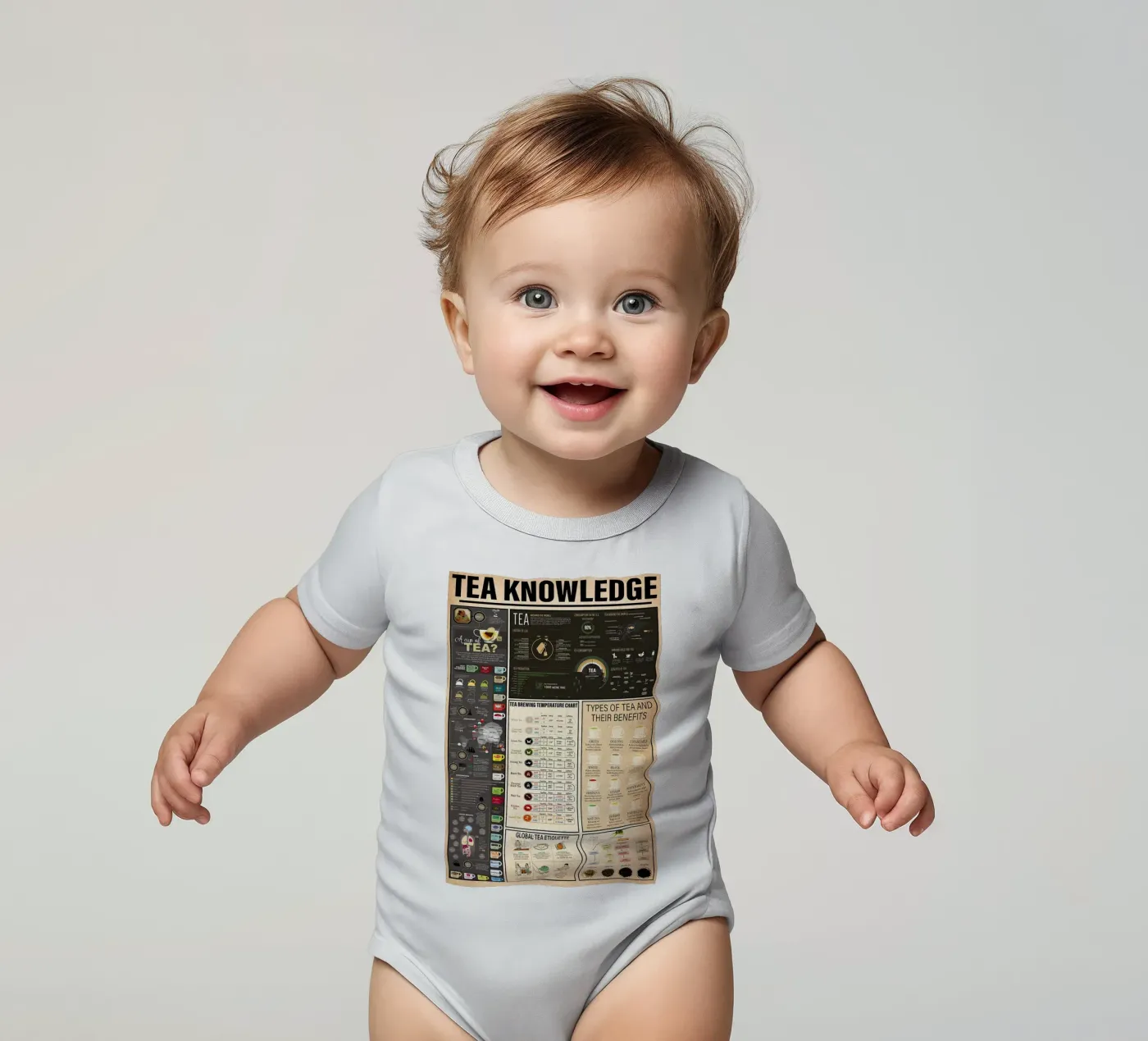 Tee-Wissen Kurzarm Babybody von Maritiknowled