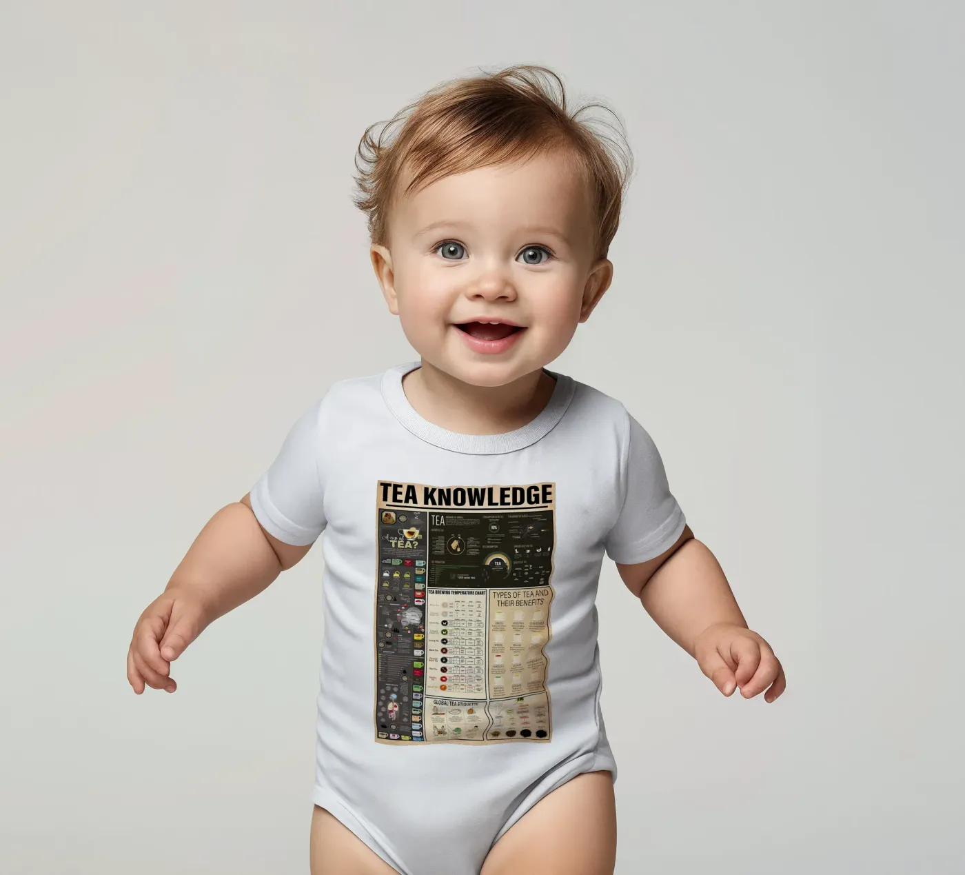 Tee-Wissen Kurzarm Babybody von Maritiknowled
