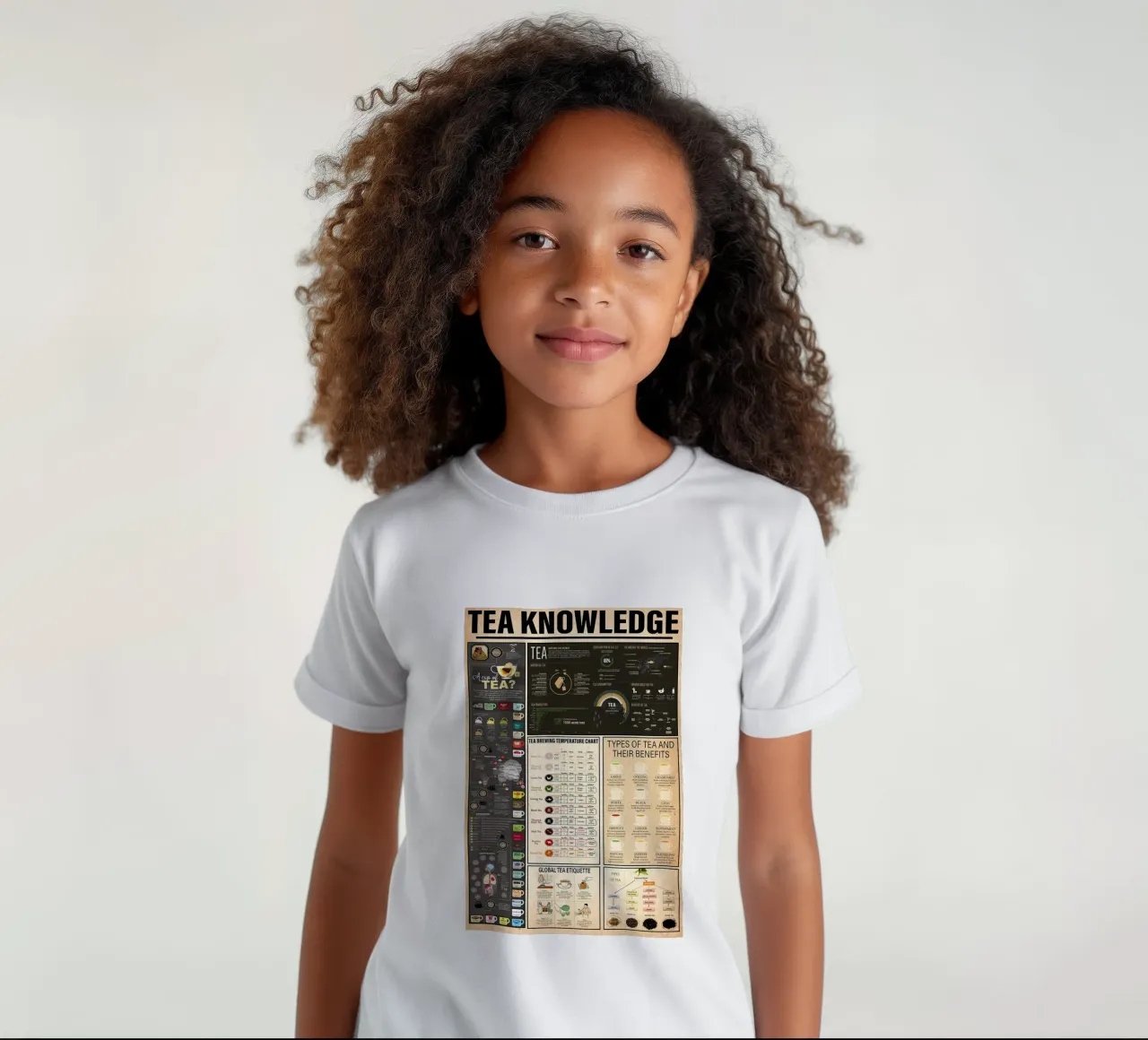Tea Knowledge kids t-shirt by Maritiknowled
