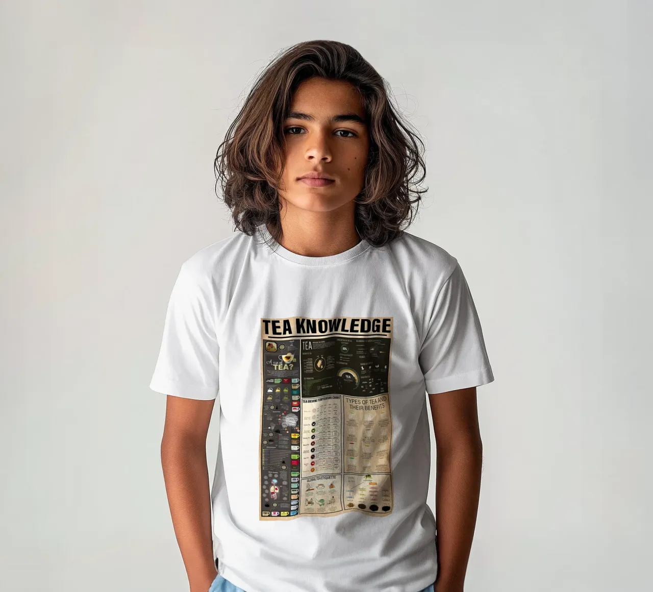 Tea Knowledge kids t-shirt by Maritiknowled