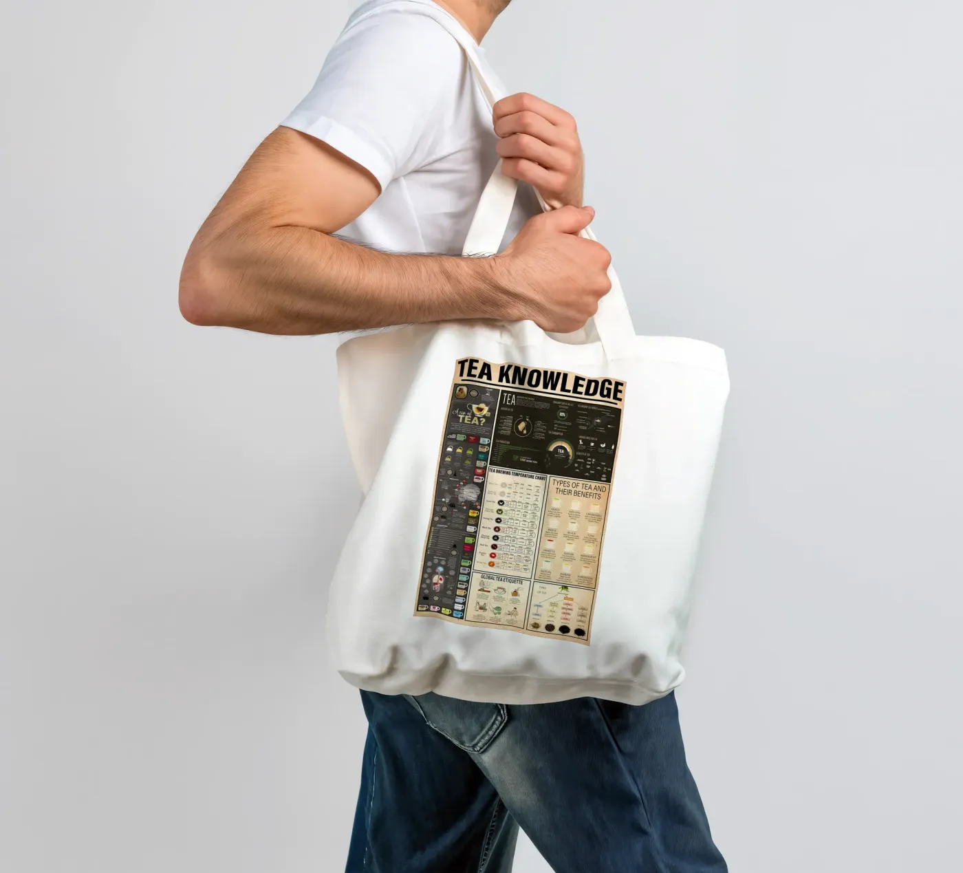 Tea Knowledge tote bag by Maritiknowled