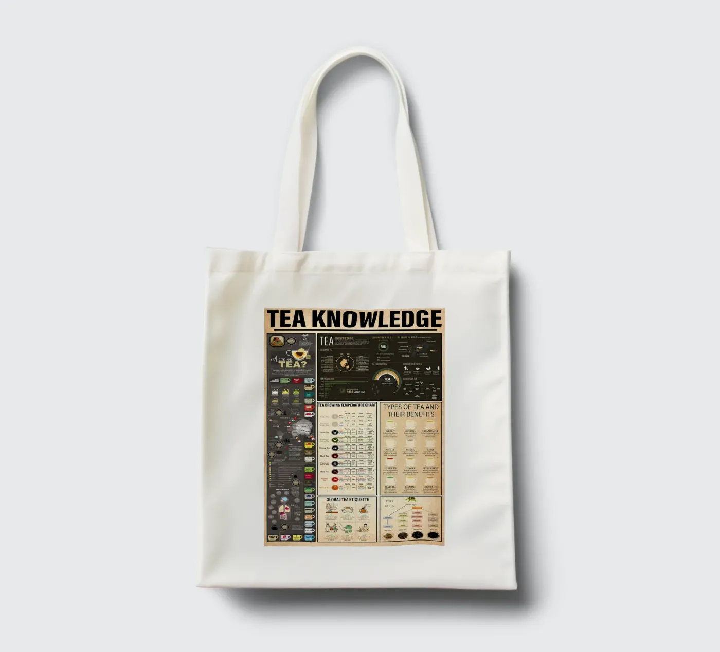 Tea Knowledge tote bag by Maritiknowled