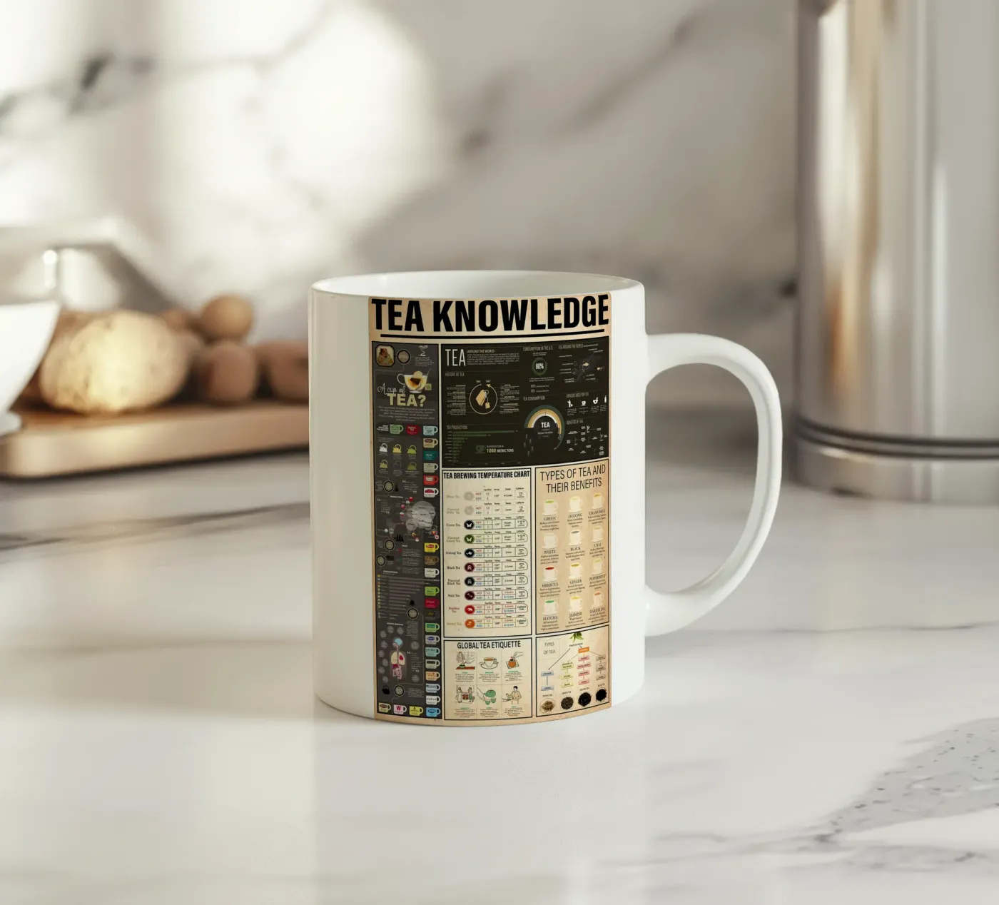 Tea Knowledge keramische mok van Maritiknowled