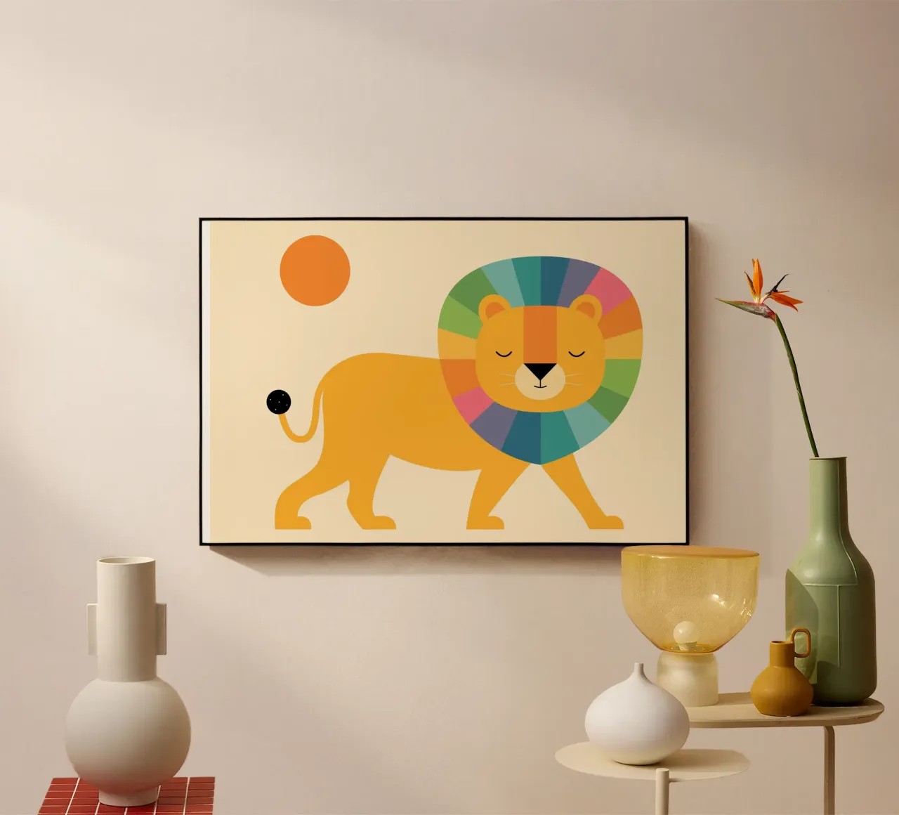 Lion Shine plexiglass da Andy Westface