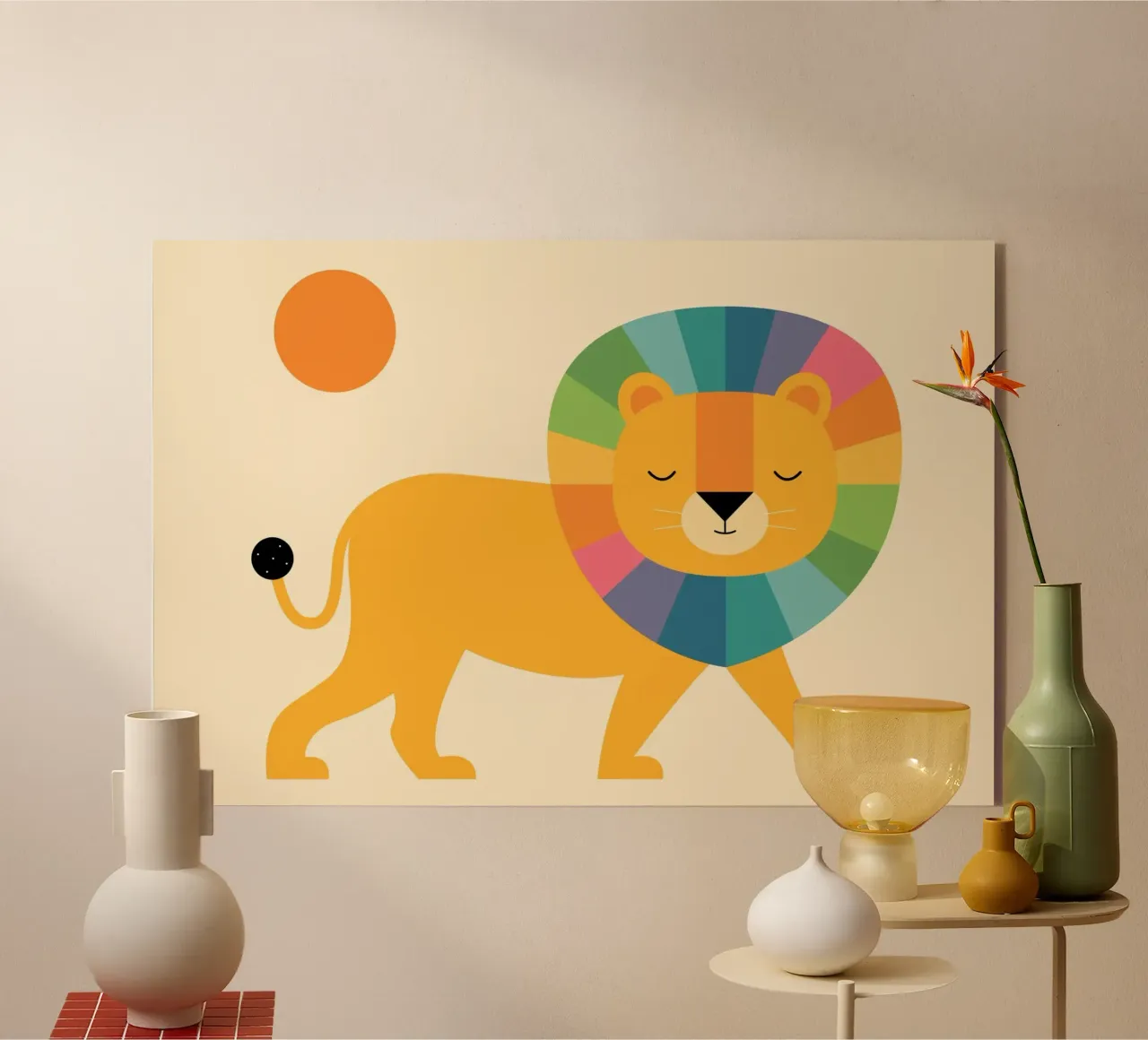 Lion Shine plexiglass da Andy Westface