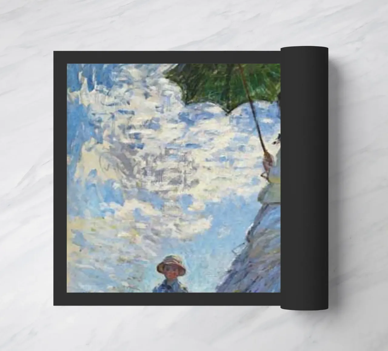 Monet - Mother and Child Using Umbrella doormat by Günstiger Laden