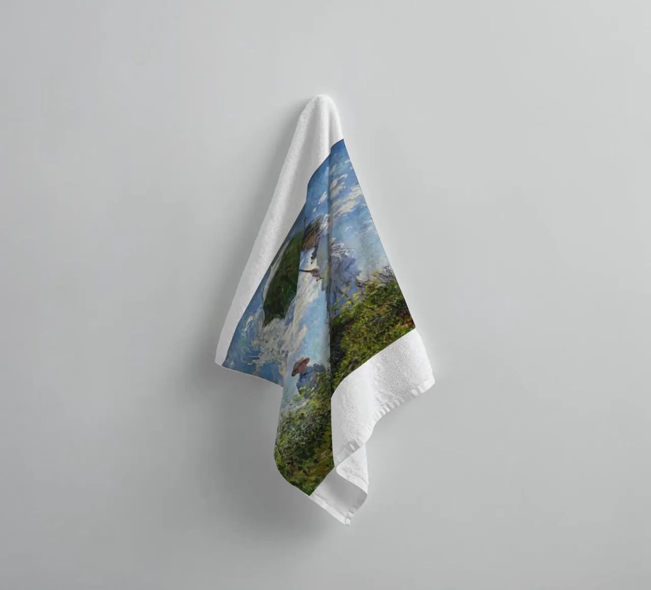 Monet - Mother and Child Using Umbrella towel by Günstiger Laden