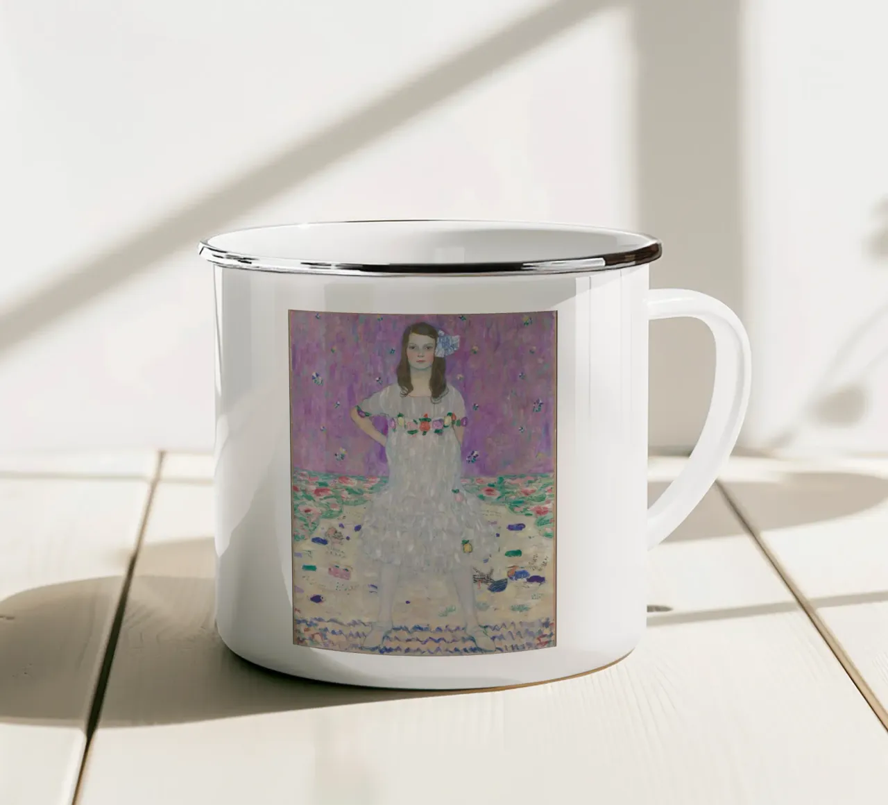 Gustav Klimt - Mäda Primavesi tazza in smalto da Show Art