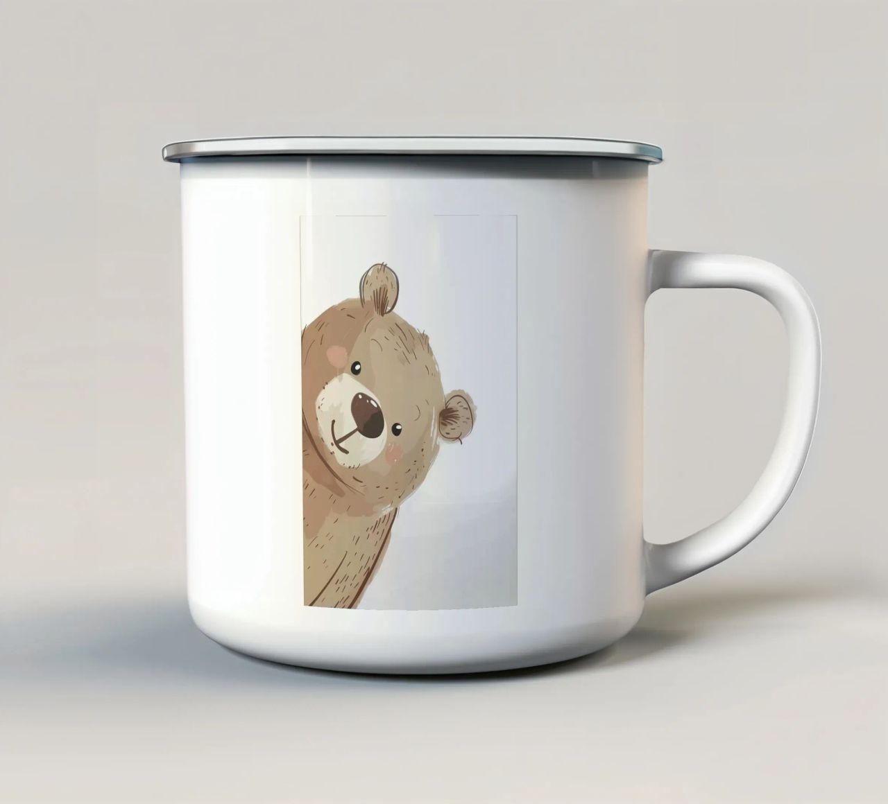 Piccolo orso tazza in smalto da Hibikichan