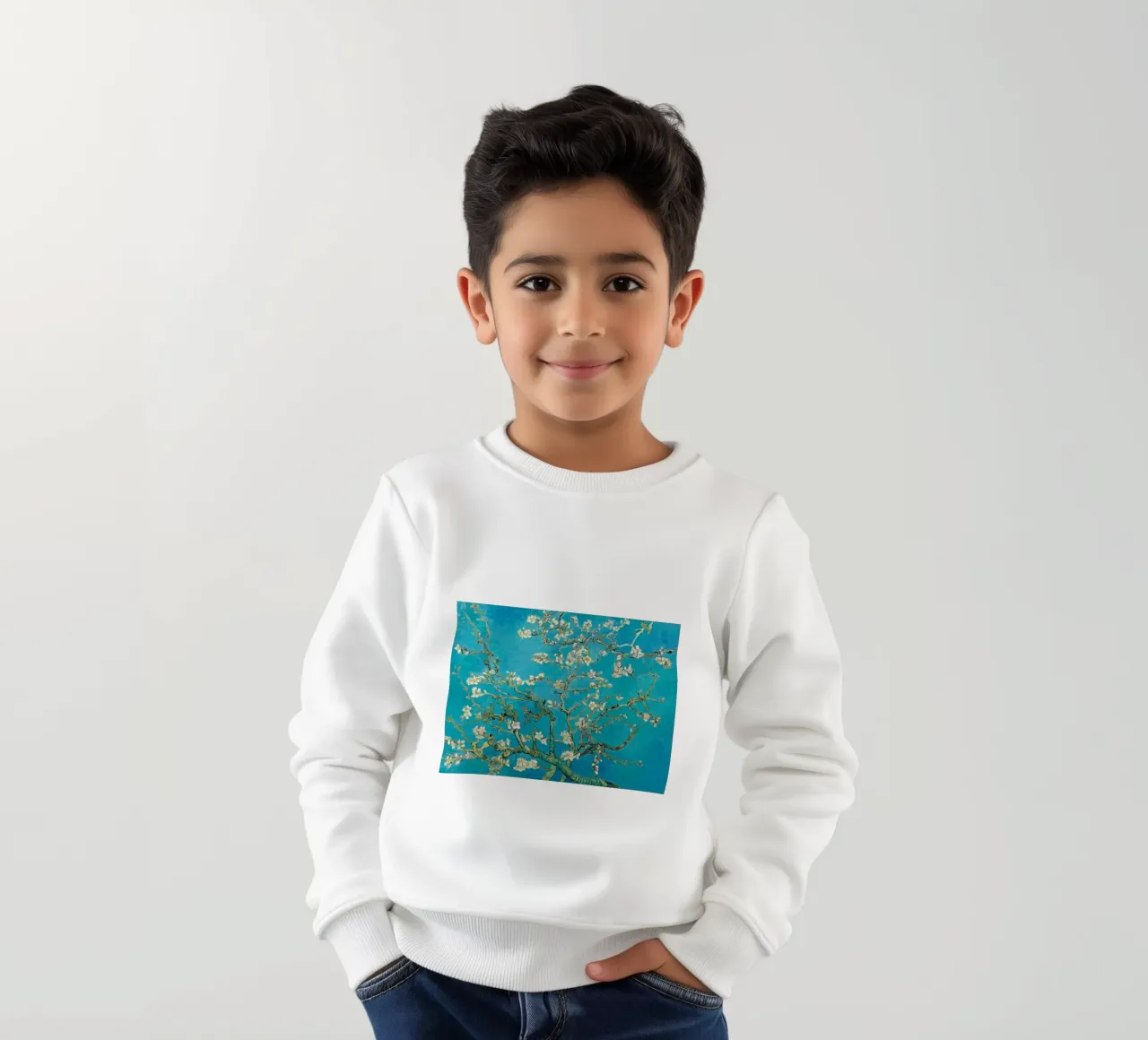 Mandorli in fiore - Vincent van Gogh felpa bambino da Sylviepaint