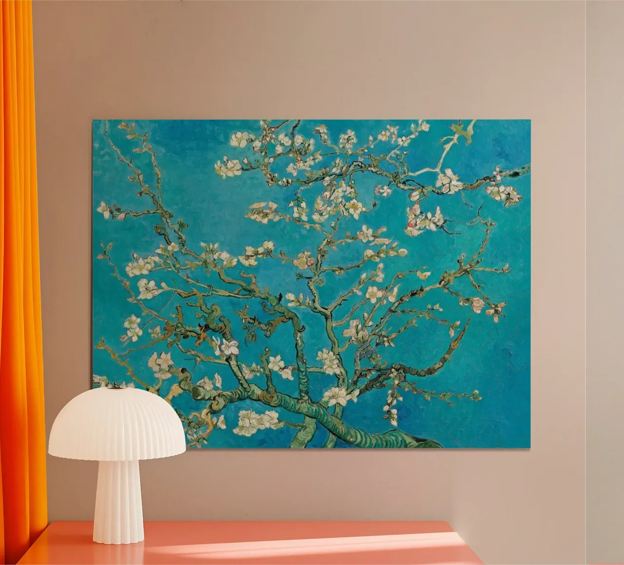 Mandorli in fiore - Vincent van Gogh poster con telaio in legno da Sylviepaint