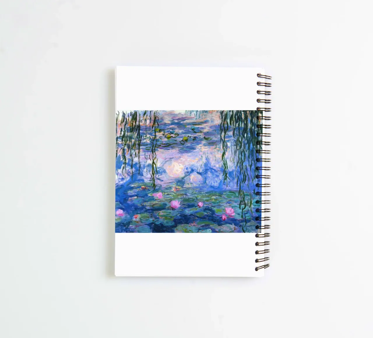 Monet - Lotus flower spiral notebook by Günstiger Laden