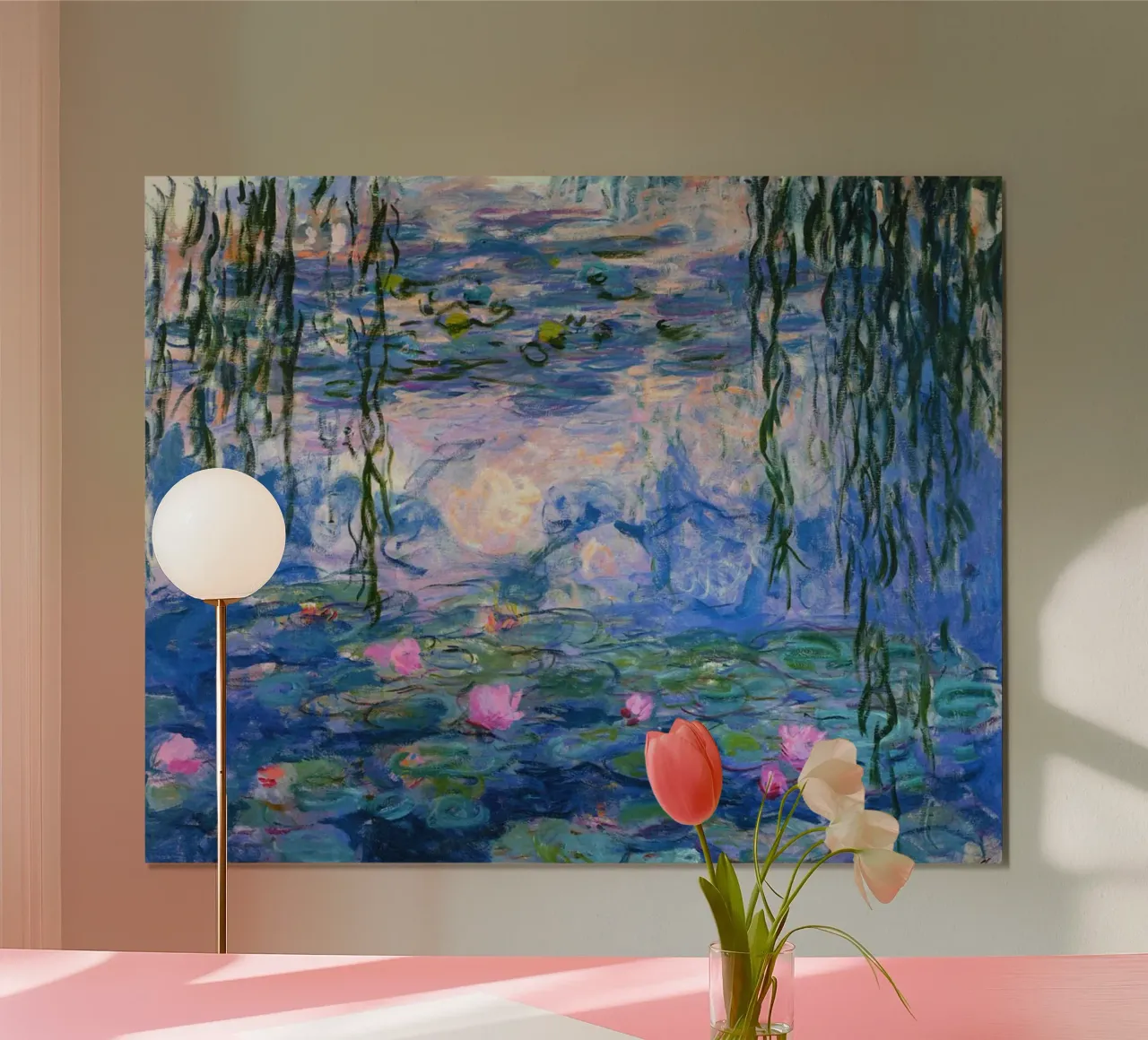 Monet - Lotus flower hahnemühle by Günstiger Laden