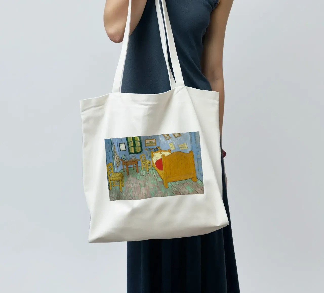 Camera da letto ad Arles - Vincent van Gogh borsa in juta da Sylviepaint