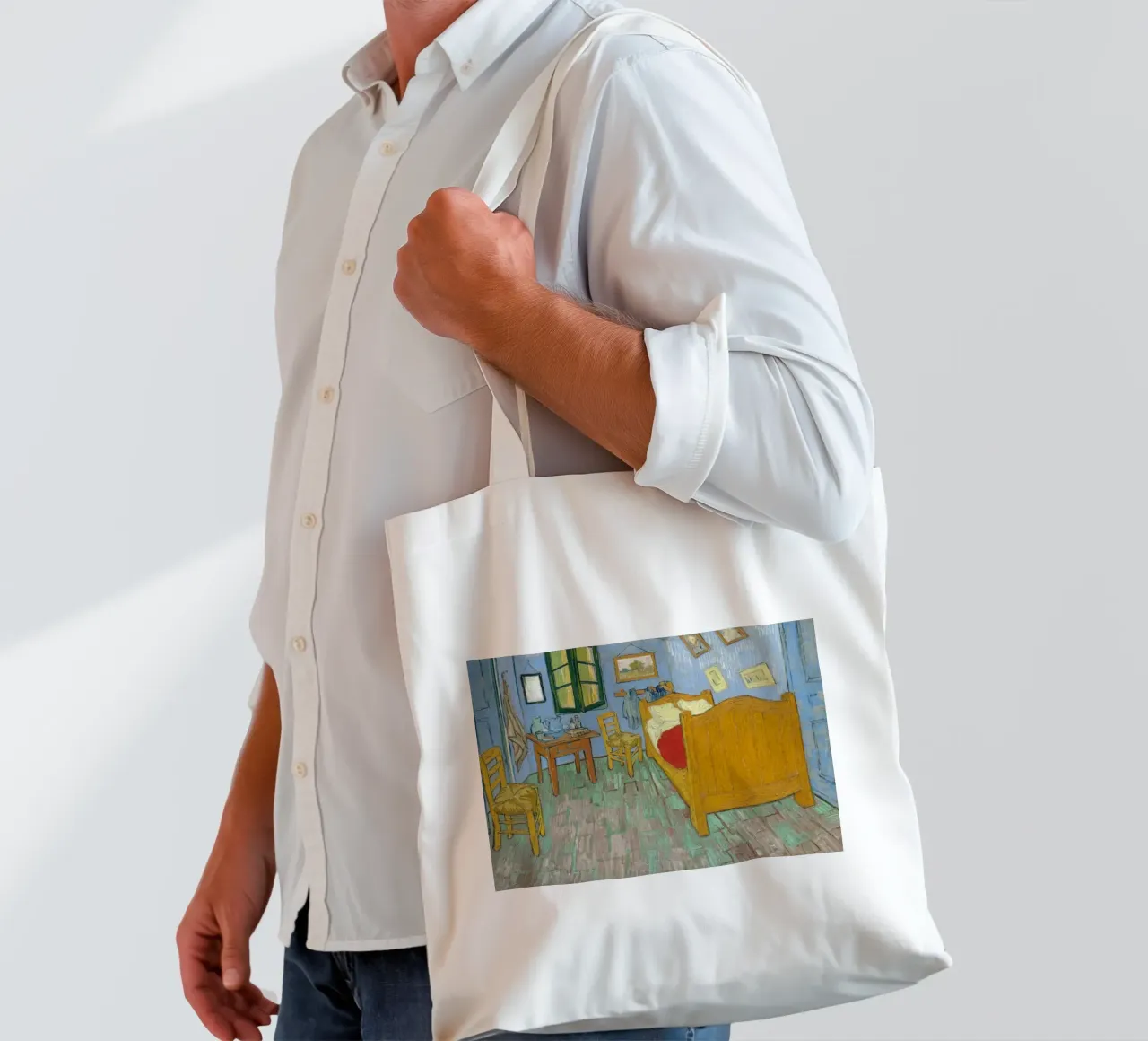 Camera da letto ad Arles - Vincent van Gogh borsa in juta da Sylviepaint