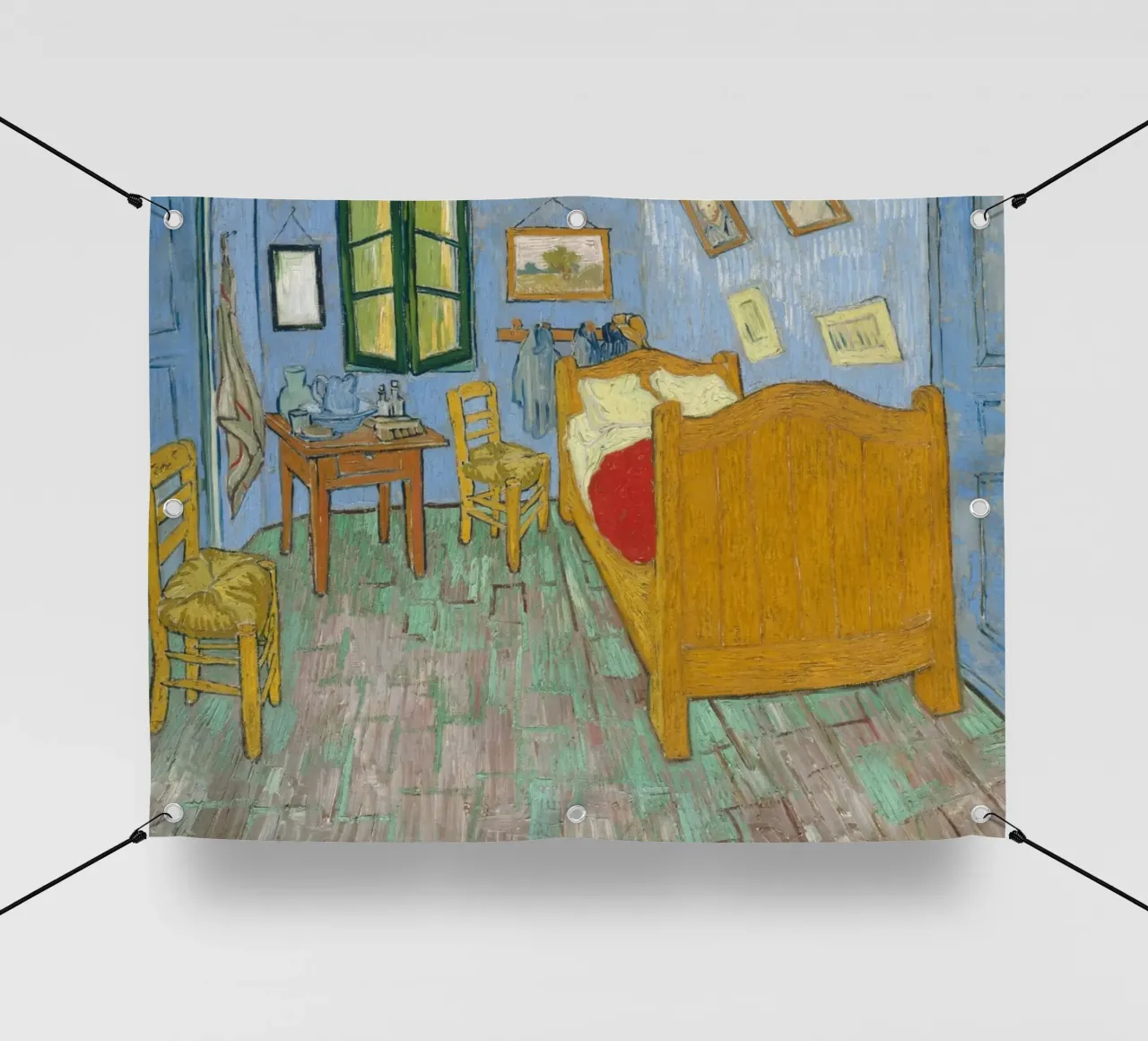 Camera da letto ad Arles - Vincent van Gogh telo in pvc da Sylviepaint