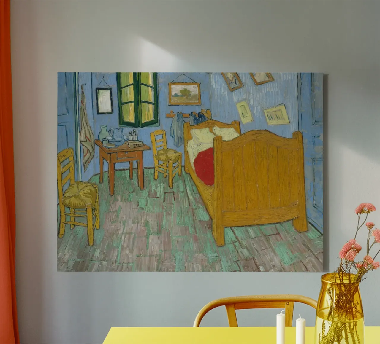 Camera da letto ad Arles - Vincent van Gogh tela con Cornice a cassetta da Sylviepaint