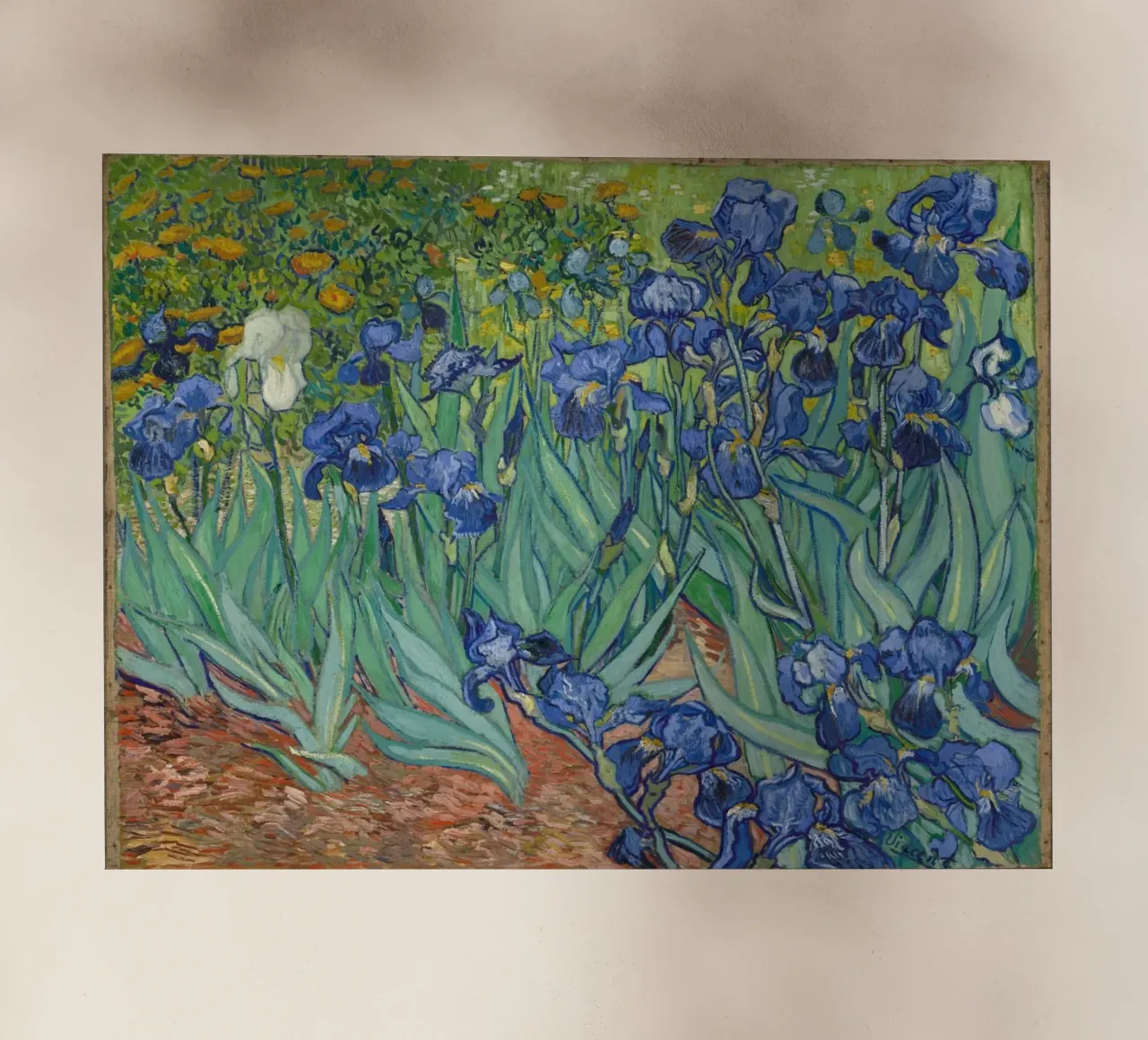 Iris - Vincent van Gogh pellicola backlit da Sylviepaint