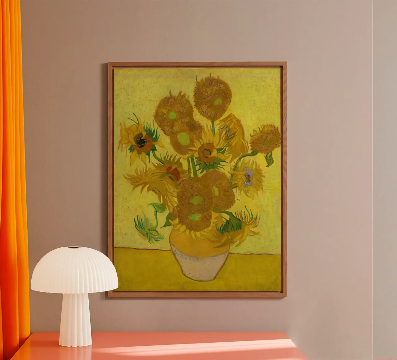 Vaso con quindici girasoli - Vincent van Gogh alluminio dibond da Sylviepaint