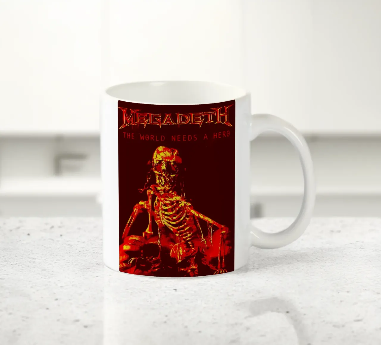 megadeth band art tazza in ceramica da vanhesling