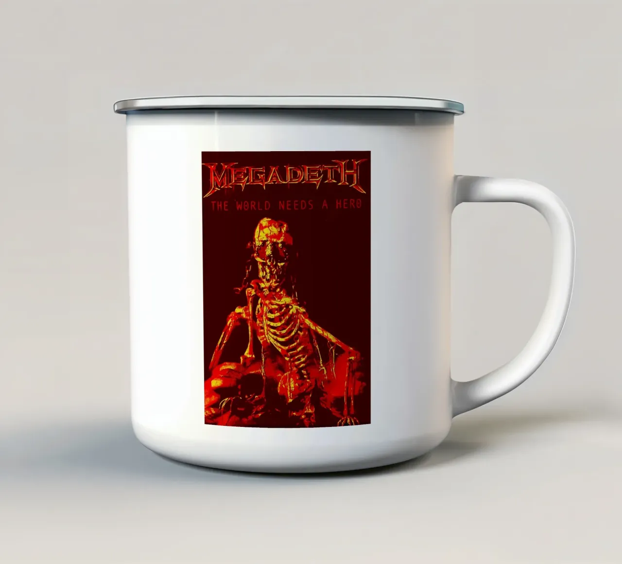 megadeth band art tazza in smalto da vanhesling